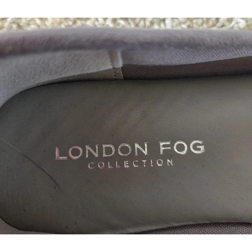 LONDON FOG COLLECTION Women's Silver Embellished Flats Sz 7W ~ NWT ~